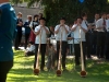 Mitgestaltung des Festgottesdienstes in Hochdorf mit der Harmoniemusik Hochdorf, Juni 2004