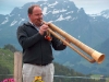 Armin beim Bücheln bei der Alpwirtschaft Zwäcken, Juli 2004
